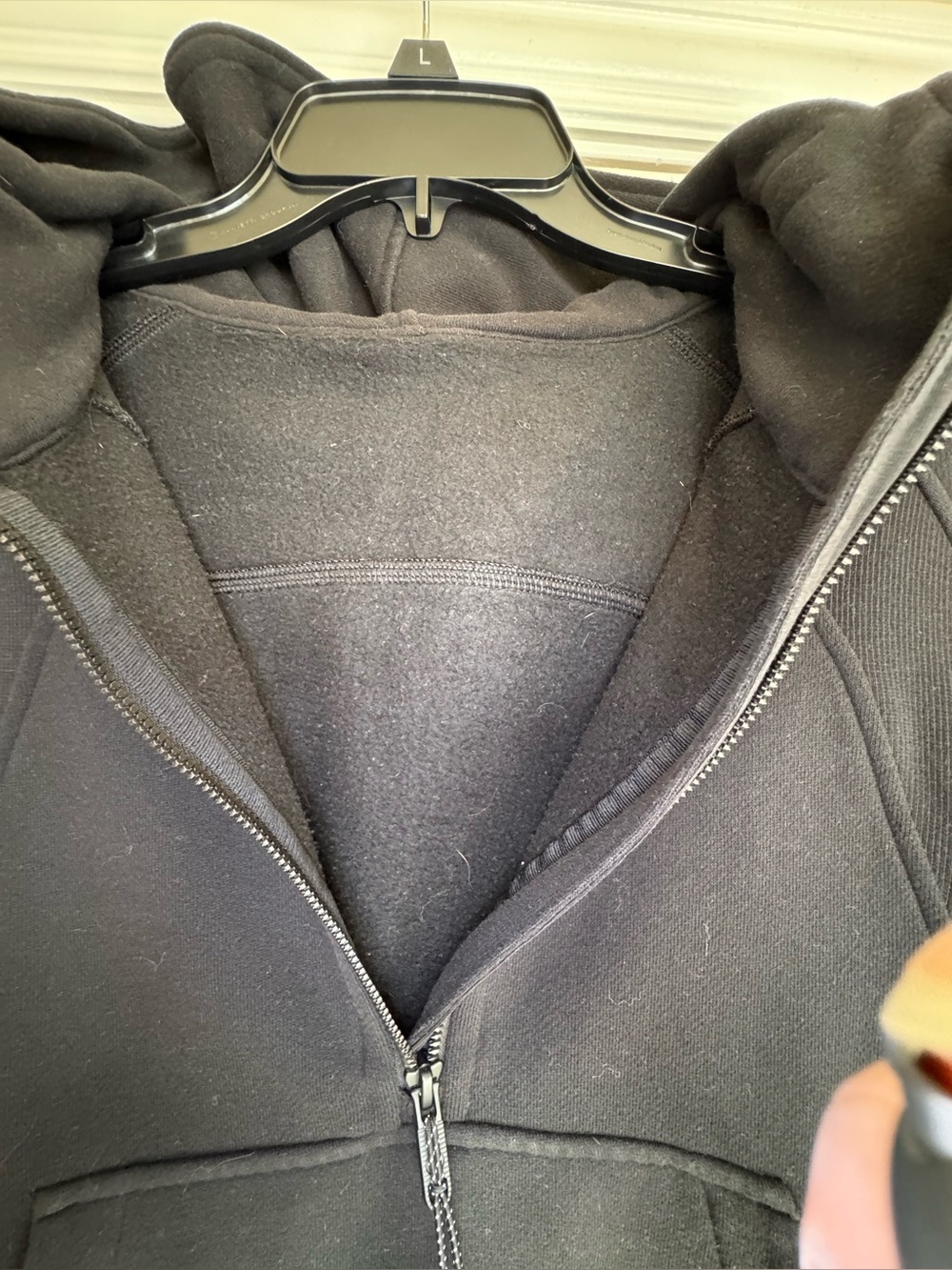 Lululemon Scuba Oversized 1/2 Zip Hoodie Black Size M/L - Picture 5 of 15
